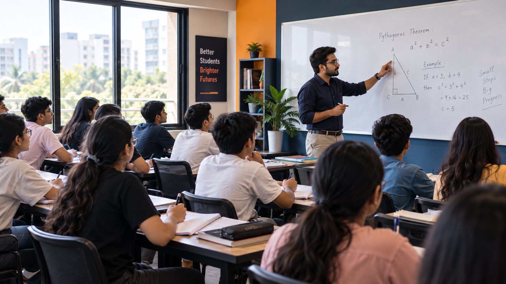 OM Tutorials classroom and academic environment